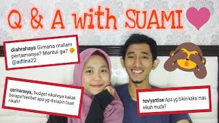 Q amp A bareng SUAMI alasan nikah muda budget nikah malam pertama [upl. by Helas]