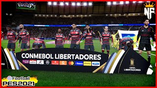 FLAMENGO X PENAROL  Copa Libertadores 2024 ⚽ Gameplay Simulação PES 2021 [upl. by Barbara-Anne876]