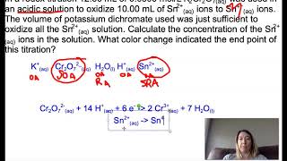 Redox Stoichiometry and Titrations [upl. by Rehpotsirhc]