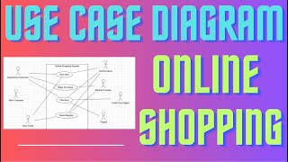 Q4 Use Case Diagram for Online Shopping System [upl. by Nilrac]