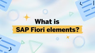 What is SAP Fiori elements [upl. by Berey]