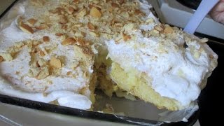 InTheKitchen Banana Pudding Cake [upl. by Arutek]