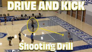 Drive and Kick  Basketball Shooting Drill [upl. by Llatsyrk]