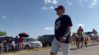 Beginning of Saturday morning parade during annual Crow Fair [upl. by Noimad]