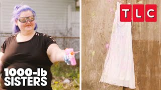 Amy Destroys Her Wedding Dress  1000lb Sisters  TLC [upl. by Namilus]