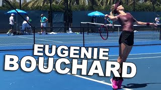 Eugenie Bouchard  Australian Open 2019  Practice Courts [upl. by Alehtse]