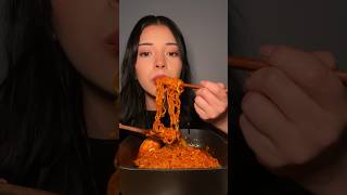 Buldak ramen recipe asmr food [upl. by Annahsed]