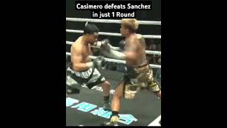 Casimero defeats Sanchez in Round 1 via TKO  Casimero vs Sanchez Live  Quadro Alas [upl. by Illehs95]