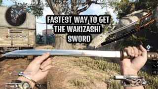 FASTEST WAY TO GET THE WAKIZASHI SWORD  Cold War [upl. by Iphlgenia]