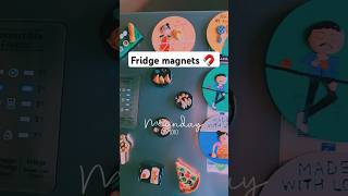 Fridge magnets 🧲 DM for orders ‼️ fridgemagnets mdfboard miniature clayart fevicrylmouldit [upl. by Alul]