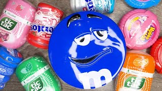 ASMR Candy Delight Blue MampMs Pink amp Green Hubba Bubba [upl. by Synned]