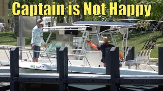 Captain is not Happy With His Mate  Miami Boat Ramps  Black Point Marina [upl. by Collete]