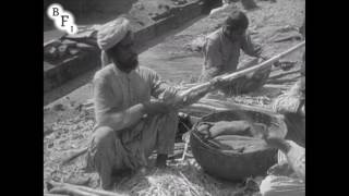 An Eastern Market 1928  filmed in Rawalpindi [upl. by Murdock768]