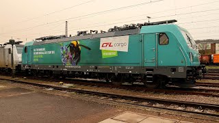 Werbelok Alstom Traxx 188 066 von CFL Cargo in Dillingen [upl. by Loralyn]