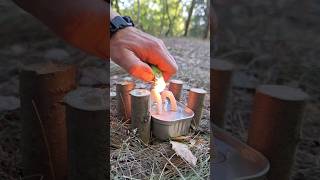 Survival Skills Reheat bread using canned food [upl. by Emya]