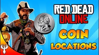 Red Dead Online  ALL Coin Locations for Cycles 13 Collector [upl. by Ambler]