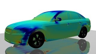 HELYX® Adjoint Solver  Drag Surface Sensitivities for Passenger Car [upl. by Akirea]