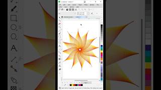 Flower design in CorelDRAW  How to make flower in CorelDRAW [upl. by Ahsienyt]