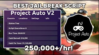 BEST Jailbreak Script 2023  AutoRob  PC and Mobile [upl. by Enairda]