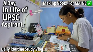 UPSC Mains Preparation Vlog  A Day in the Life of UPSC Aspirant  UPSC STUDY VLOG upsc studyvlog [upl. by Lore]