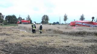 Doppeldecker stürzt in Brandenburg ab [upl. by Anhsirk]