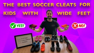 Best Soccer Cleats for Kids with Wide Feet  Round ToeBoxes and Extra Depth to Fit High Insteps [upl. by Nyloc342]