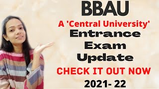 BbauEntrance Exam Latest Update20212022 [upl. by Neellok]