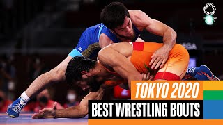 UNFORGETTABLE Wrestling Bouts 🤼‍♂️ at Tokyo2020 [upl. by Ettereve288]