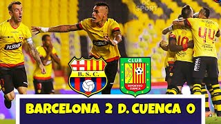 Barcelona gana 2 a 0 a Deportivo Cuenca y es PUNTERO de la Liga Pro 2020 [upl. by Radie]