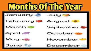 Months Of The Year January February Months In English 12 Months Of The Year Preschool [upl. by Lennard699]