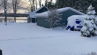 Lake BellaireEarly heavy lake effect snowpt 3iphone vid12224 [upl. by Posehn372]