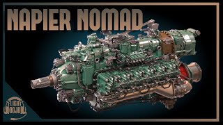 A TurboCompoundProp Engine  The INSANE Napier Nomad [upl. by Yve]