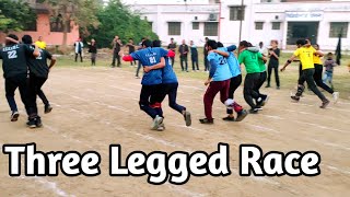 Three Legged Race 🏃  KGKHMC MORADABAD  Sports Week 2023 [upl. by Eilhsa263]