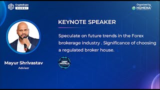 Mayur Shrivastav  Advisor  Defi World Finance  Keynote  Crypto Expo Dubai 2024 [upl. by Aneert892]