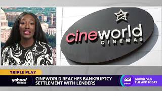 Cineworld stock soars upon reaching bankruptcy settlement with lenders [upl. by Atteiram730]