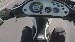 Gilera Runner Top Speed amp Acceleration 150 kmh [upl. by Flodnar]