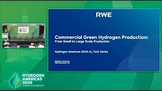 Commercial Green Hydrogen Production From Small to Large Scale Production H2Americas2024 [upl. by Atillertse]