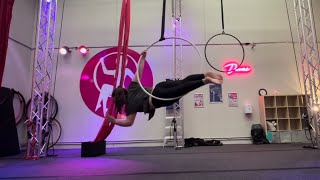 Emilina  “Unsaid Emily” Advanced Lyra Routine [upl. by Itnavart]