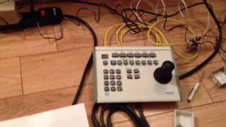 How to use a pelco KBD300A PTZ controller in DIRECT MODE w KBDKIT [upl. by Shreeves]