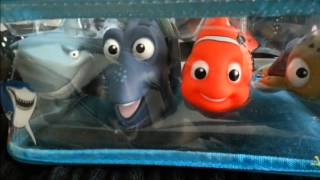 Disney Pixars Finding Nemo Rubber Bath Toys  Nemo Bruce Dory amp Squirt [upl. by Ttelrats]