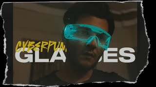 DIY LED GLOW GLASSES  Cyberpunk visor [upl. by Pritchett]