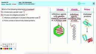 Diversity in the Living World Classification of Organisms for NEET 2019 Botany Question 174 [upl. by Yra]