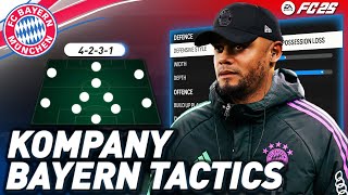 Vincent KOMPANYS New BAYERN 4231 TACTICS Explained EA FC 24 [upl. by Linzer]