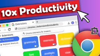 9 Must Have Chrome Extensions for Students MAX Productivity [upl. by Nnaycart]