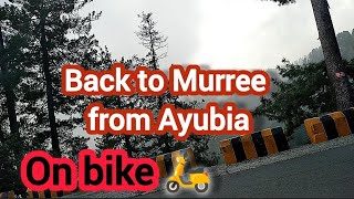 back to Murree From Ayubia on bike by yousafzone [upl. by Samohtnhoj]