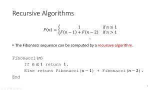 Recursive algorithms and recurrence relations  Discrete Math for Computer Science [upl. by Tatianna]