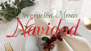 ⭐️ Decoración navideña  Christmas table decorations [upl. by Eeleimaj]