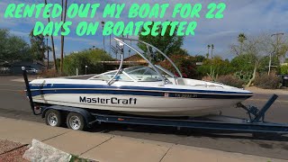 Renting my boat on Boatsetter  Long Term Rental with  breakdown [upl. by Aniar]