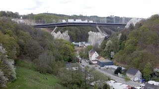 Marode Rahmedetalbrücke an der A45 erfolgreich gesprengt [upl. by Lecroy]