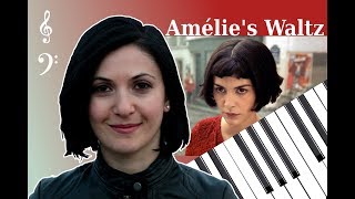 Amélies Waltz by Yann Tiersen Piano covertutorial with free sheets quotამელიquot ვიდეოგაკვეთილი [upl. by Ntsud]